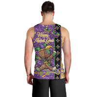 Voodoo Doll Mardi Gras Men Tank Top Throw Me Something Mister Glitter Effect