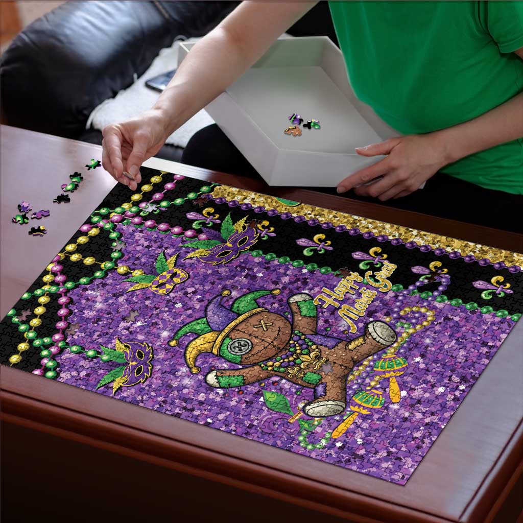 Voodoo Doll Mardi Gras Puzzle Throw Me Something Mister Glitter Effect