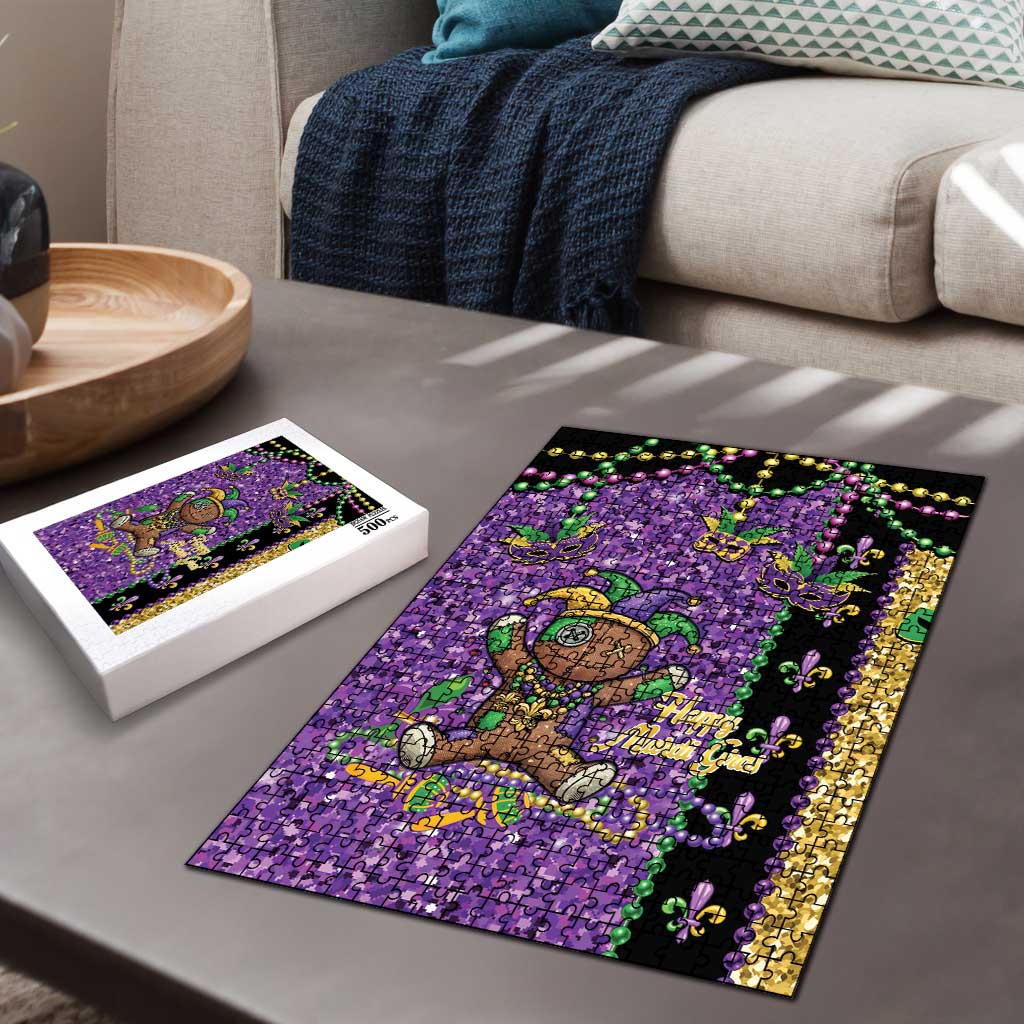 Voodoo Doll Mardi Gras Puzzle Throw Me Something Mister Glitter Effect