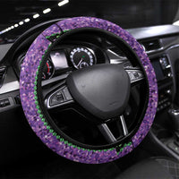 Voodoo Doll Mardi Gras Steering Wheel Cover Throw Me Something Mister Glitter Effect