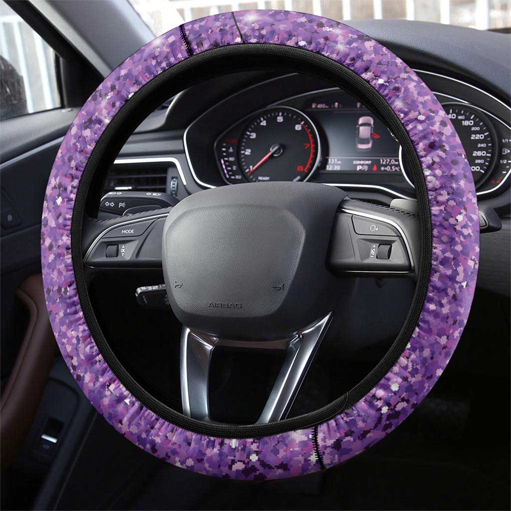 Voodoo Doll Mardi Gras Steering Wheel Cover Throw Me Something Mister Glitter Effect