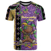 Voodoo Doll Mardi Gras T Shirt Throw Me Something Mister Glitter Effect