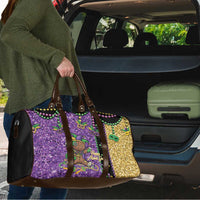 Voodoo Doll Mardi Gras Travel Bag Throw Me Something Mister Glitter Effect