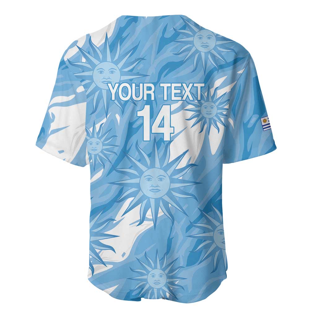 Uruguay 2026 Football Custom Baseball Jersey Vamos La Celeste Sol de Mayo Style