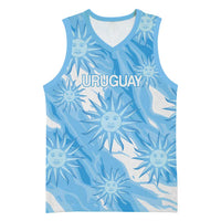 Uruguay 2026 Football Custom Basketball Jersey Vamos La Celeste Sol de Mayo Style