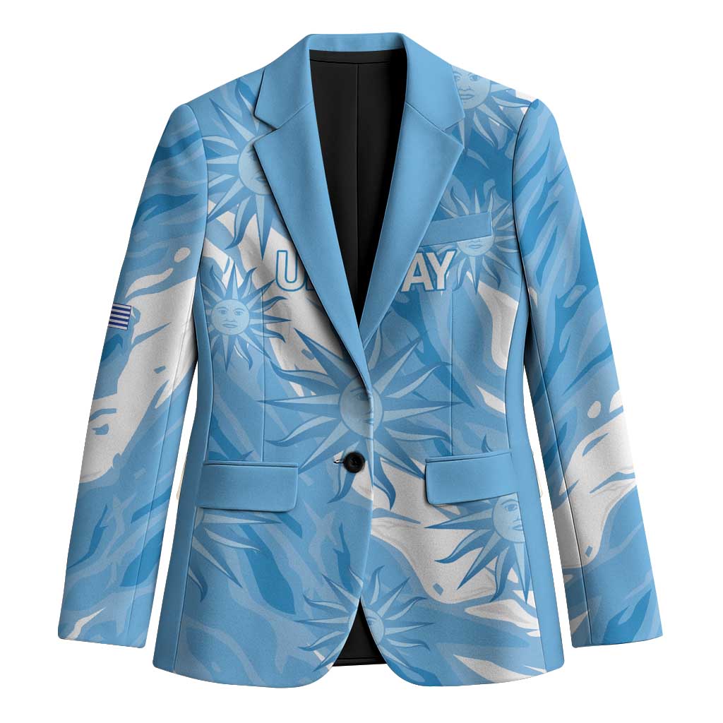 Uruguay 2026 Football Custom Blazer Vamos La Celeste Sol de Mayo Style