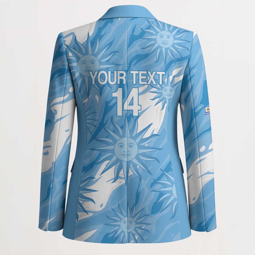 Uruguay 2026 Football Custom Blazer Vamos La Celeste Sol de Mayo Style