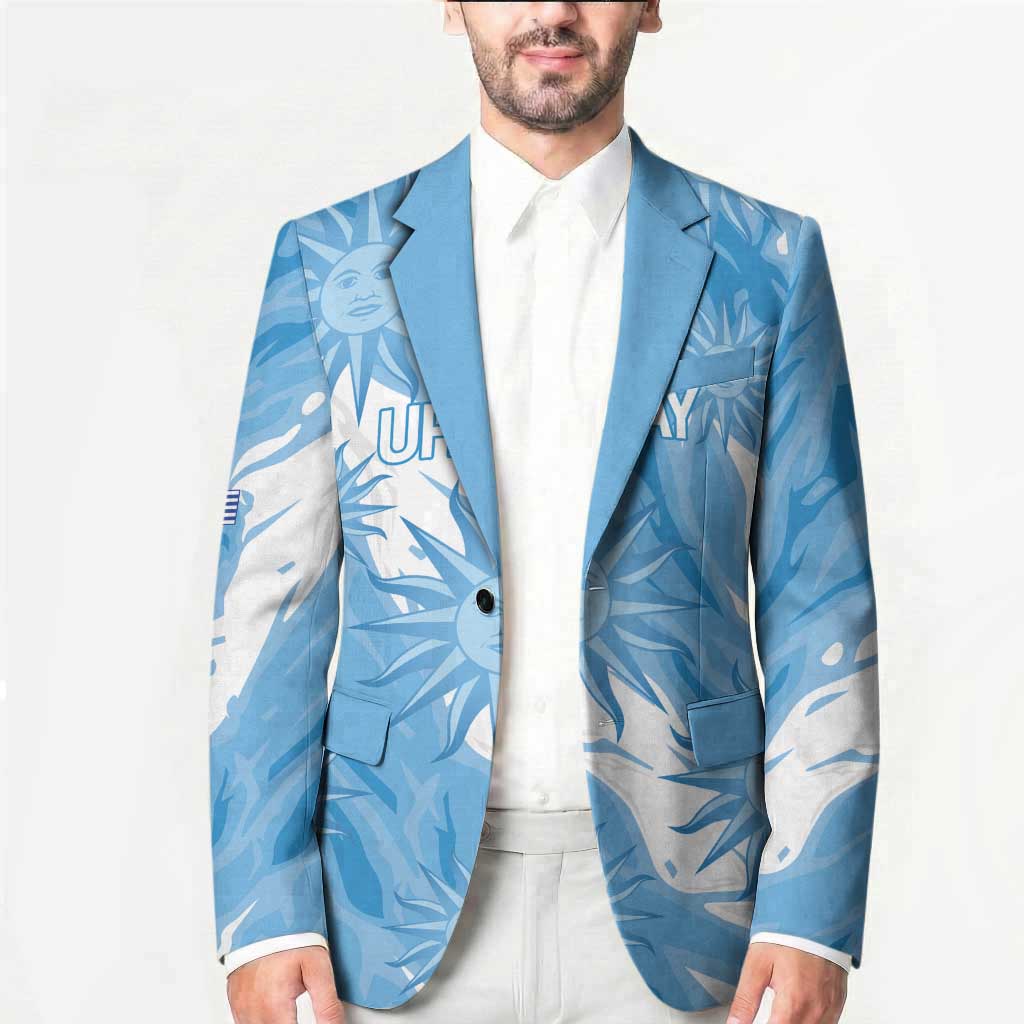 Uruguay 2026 Football Custom Blazer Vamos La Celeste Sol de Mayo Style
