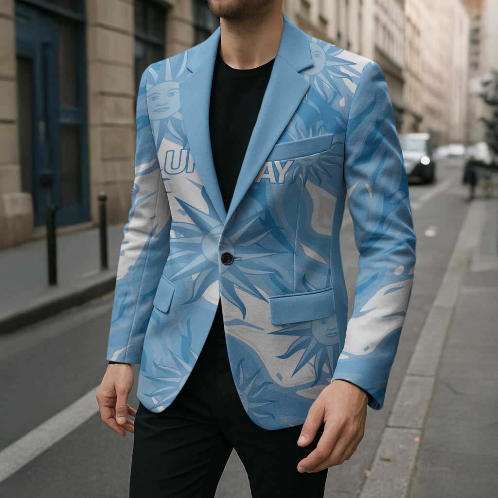 Uruguay 2026 Football Custom Blazer Vamos La Celeste Sol de Mayo Style