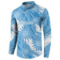 Uruguay 2026 Football Custom Button Sweatshirt Vamos La Celeste Sol de Mayo Style