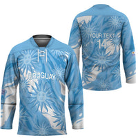 Uruguay 2026 Football Custom Hockey Jersey Vamos La Celeste Sol de Mayo Style