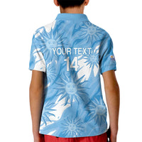 Uruguay 2026 Football Custom Kid Polo Shirt Vamos La Celeste Sol de Mayo Style