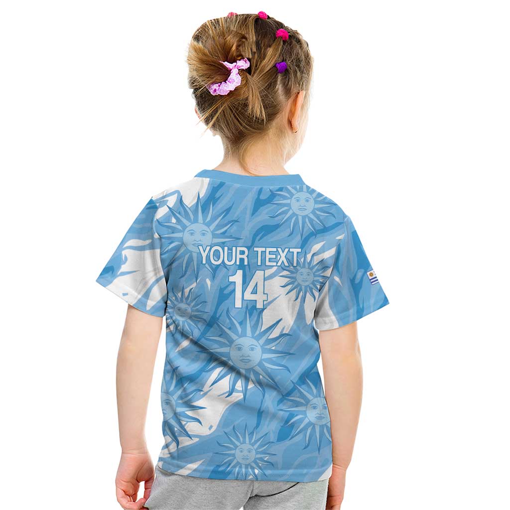 Uruguay 2026 Football Custom Kid T Shirt Vamos La Celeste Sol de Mayo Style