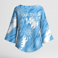 Uruguay 2026 Football Custom Kimono Sleeve Blouse Vamos La Celeste Sol de Mayo Style