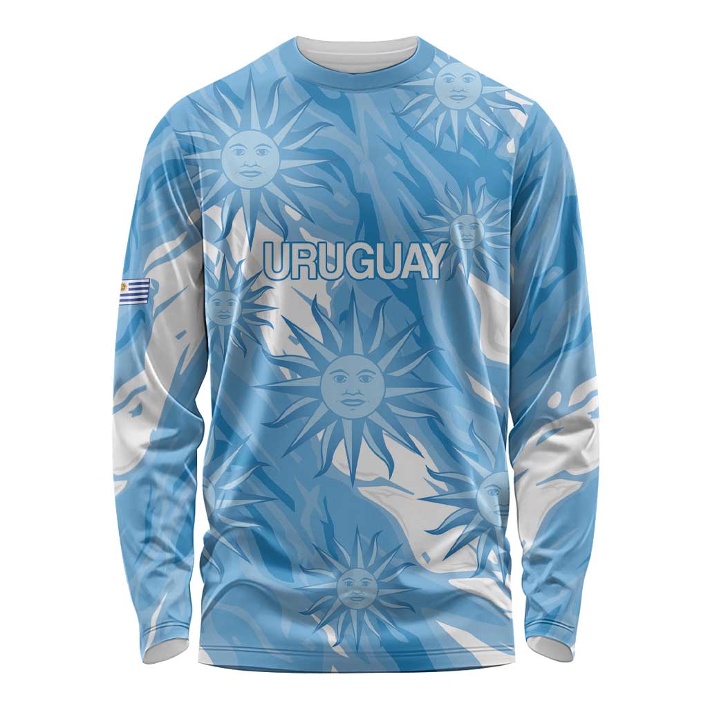 Uruguay 2026 Football Custom Long Sleeve Shirt Vamos La Celeste Sol de Mayo Style