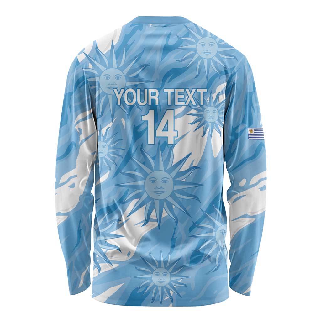 Uruguay 2026 Football Custom Long Sleeve Shirt Vamos La Celeste Sol de Mayo Style