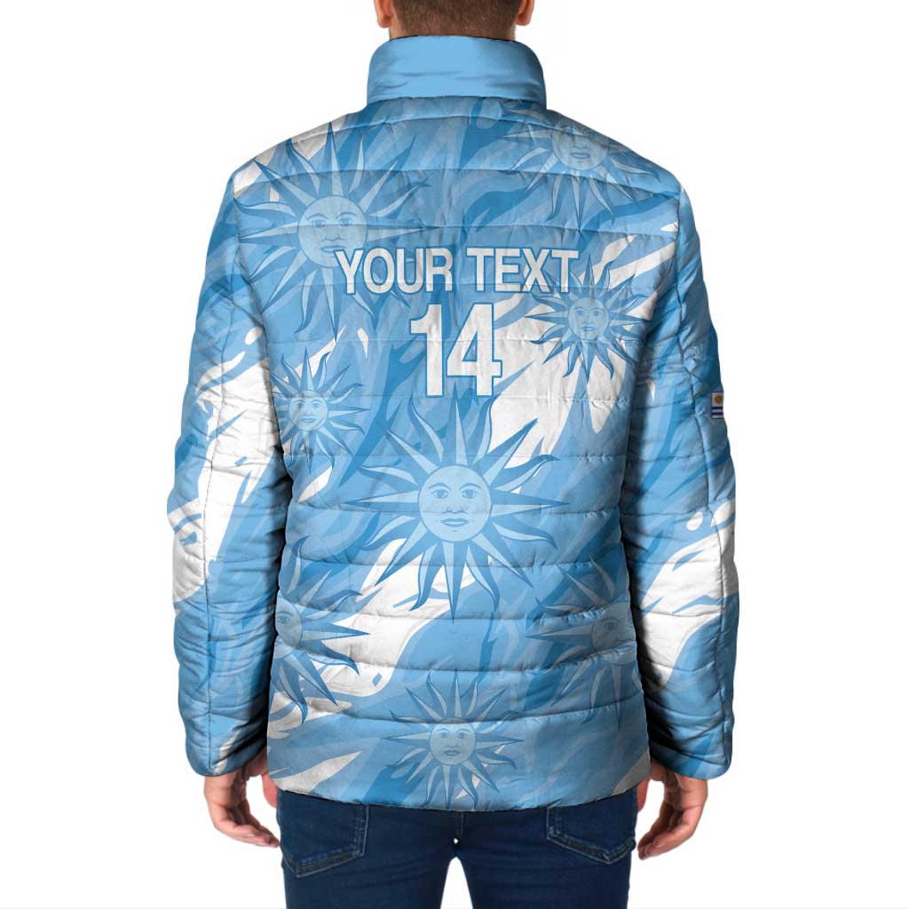 Uruguay 2026 Football Custom Padded Jacket Vamos La Celeste Sol de Mayo Style