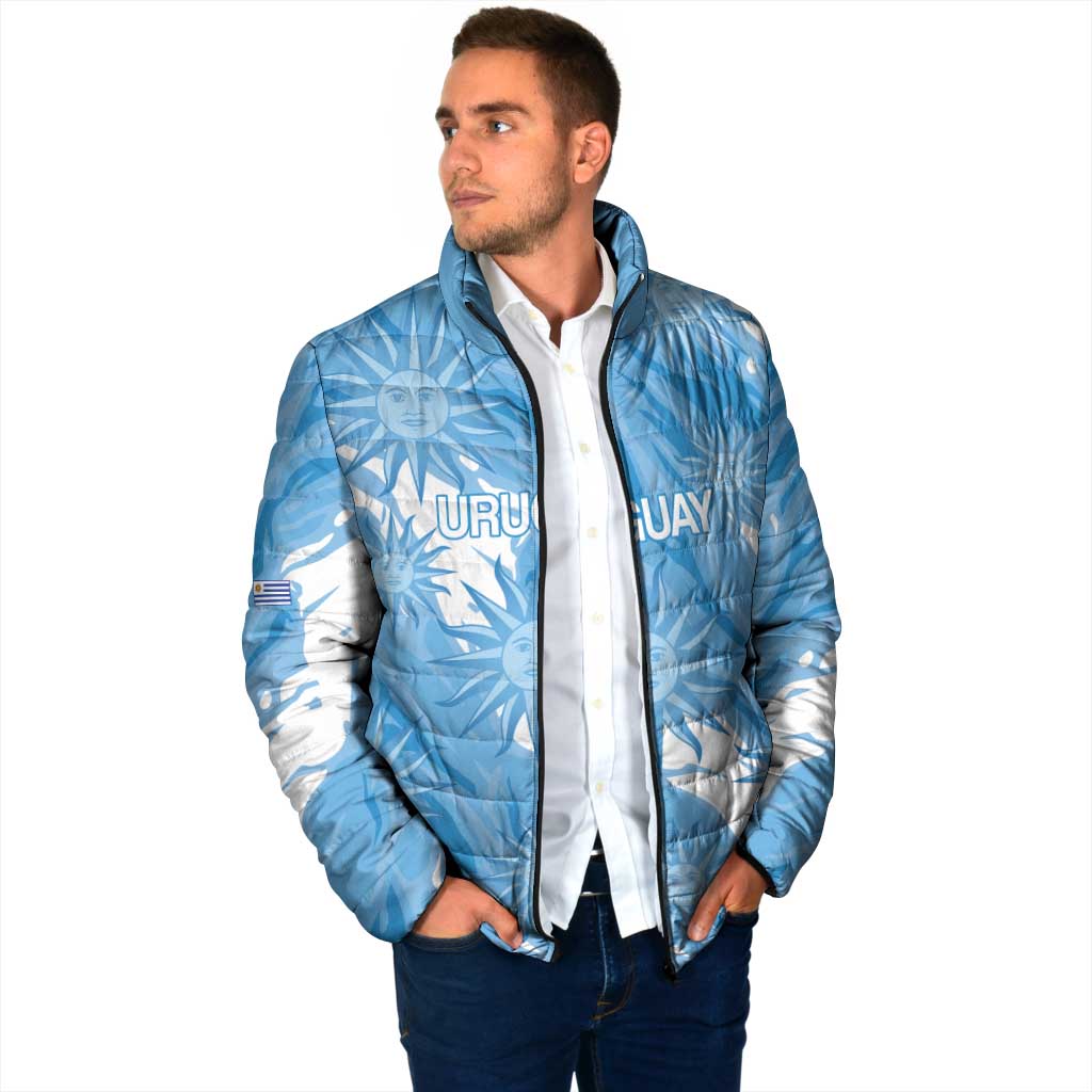 Uruguay 2026 Football Custom Padded Jacket Vamos La Celeste Sol de Mayo Style
