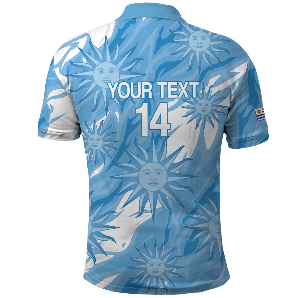 Uruguay 2026 Football Custom Polo Shirt Vamos La Celeste Sol de Mayo Style