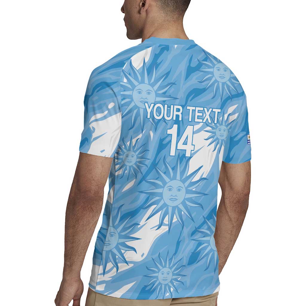 Uruguay 2026 Football Custom Rugby Jersey Vamos La Celeste Sol de Mayo Style