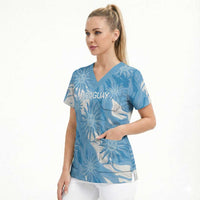 Uruguay 2026 Football Custom Scrub Top Vamos La Celeste Sol de Mayo Style