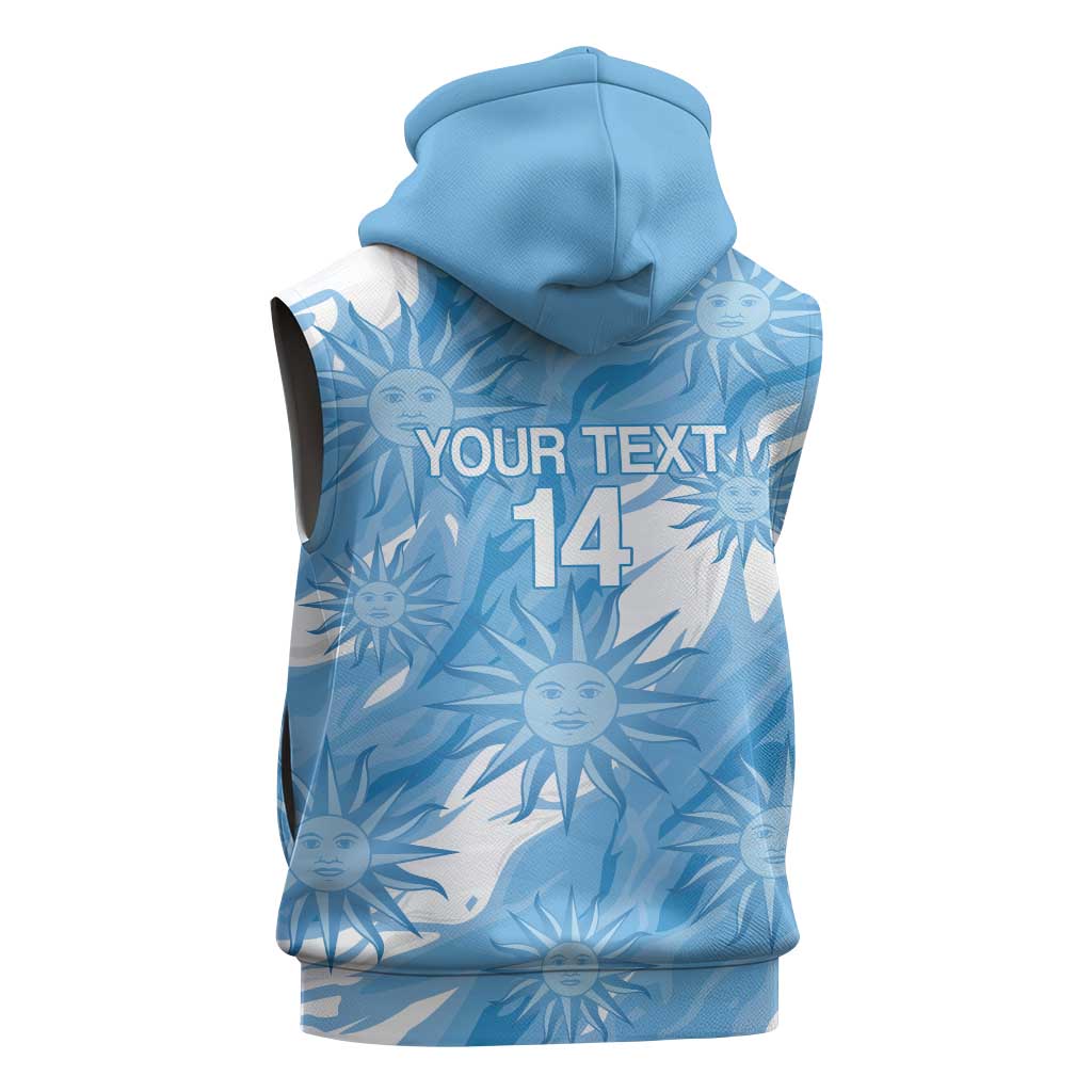 Uruguay 2026 Football Custom Sleeveless Hoodie Vamos La Celeste Sol de Mayo Style
