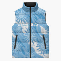 Uruguay 2026 Football Custom Sleeveless Puffer Jacket Vamos La Celeste Sol de Mayo Style