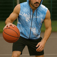 Uruguay 2026 Football Custom Sleeveless Zip Hoodie Vamos La Celeste Sol de Mayo Style
