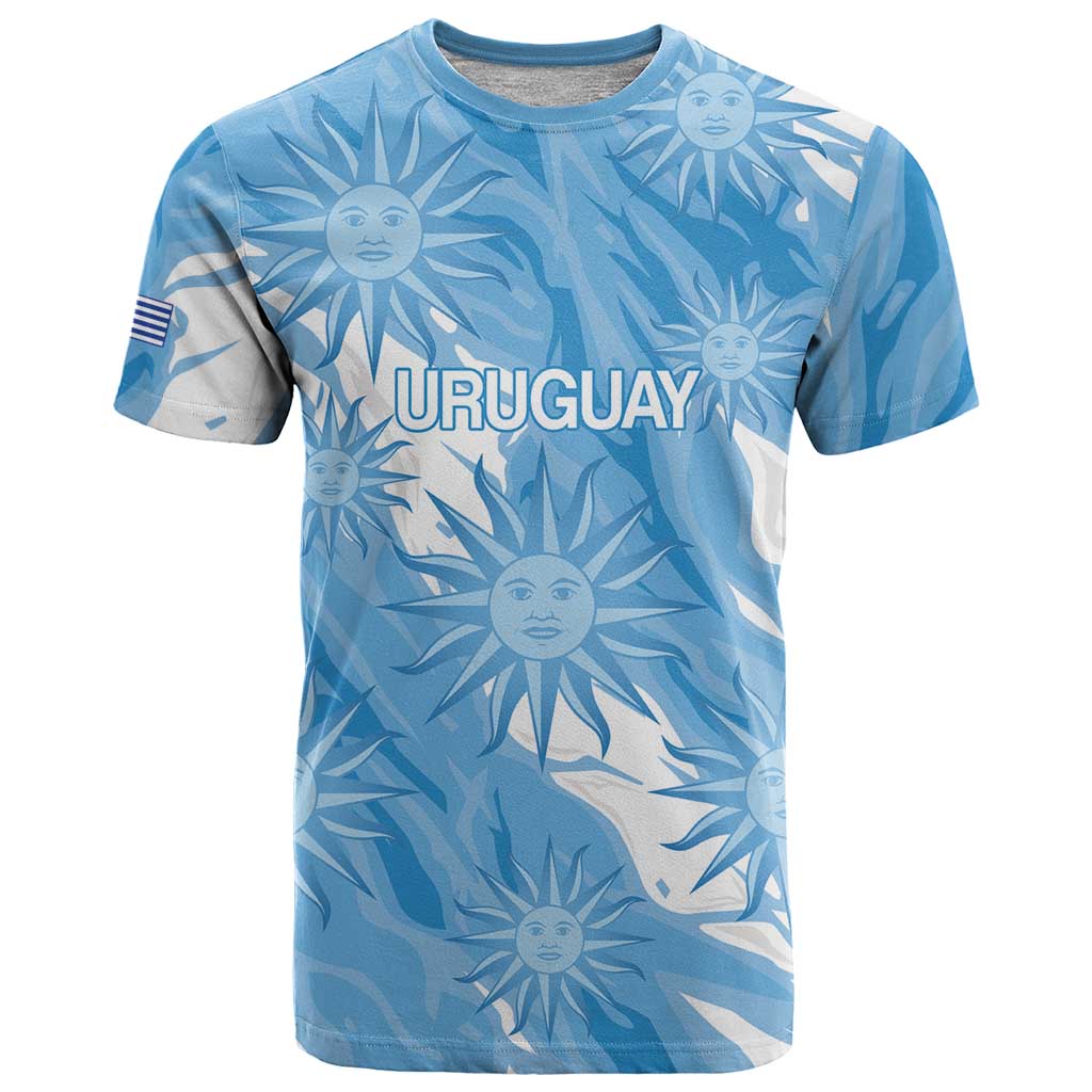 Uruguay 2026 Football Custom T Shirt Vamos La Celeste Sol de Mayo Style