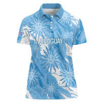 Uruguay 2026 Football Custom Women Polo Shirt Vamos La Celeste Sol de Mayo Style