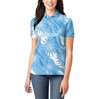 Uruguay 2026 Football Custom Women Polo Shirt Vamos La Celeste Sol de Mayo Style