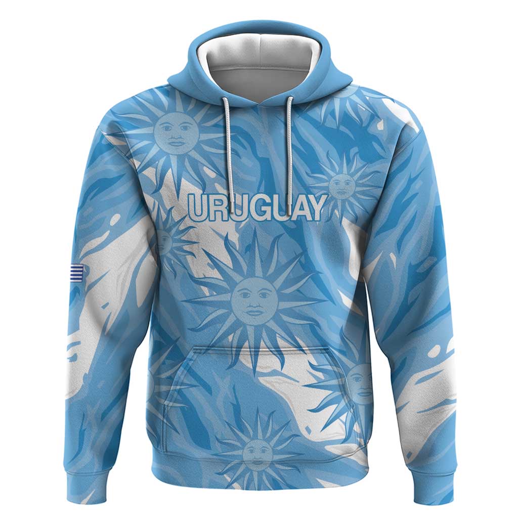 Uruguay 2026 Football Custom Zip Hoodie Vamos La Celeste Sol de Mayo Style