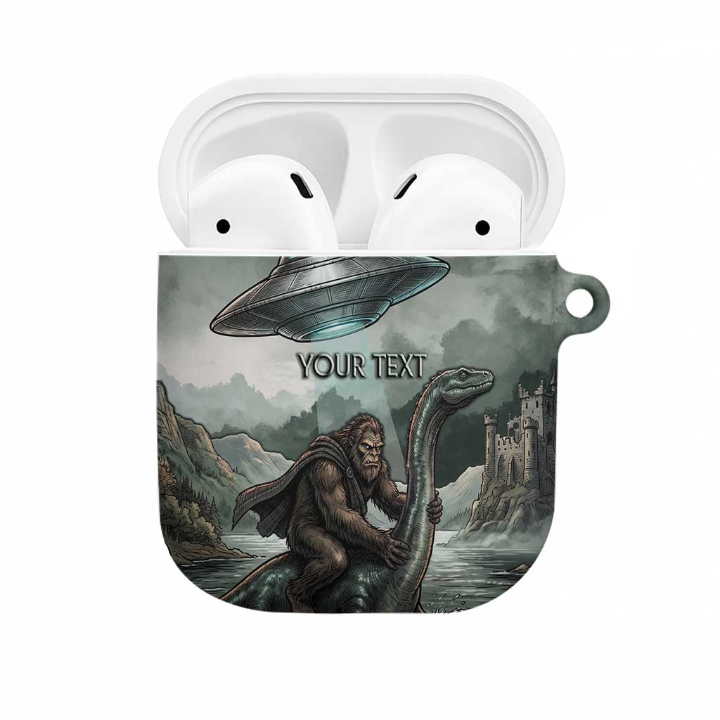 Bigfoot Loch Ness Monster UFO Believe Personalized AirPods Case World Cryptids Gothic Style