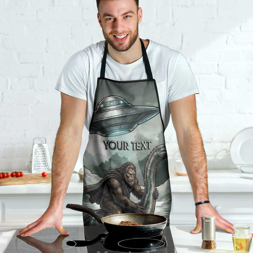 Bigfoot Loch Ness Monster UFO Believe Personalized Apron World Cryptids Gothic Style