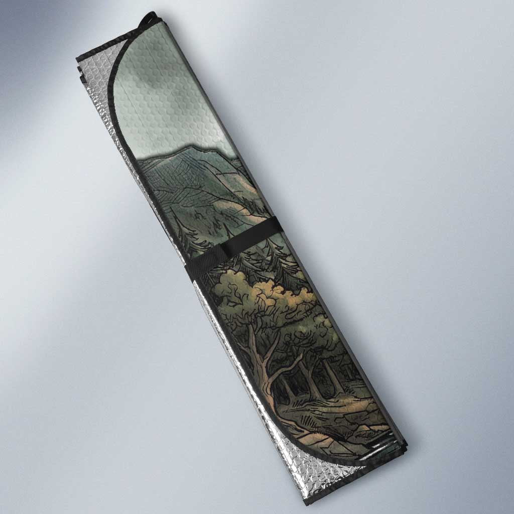 Bigfoot Loch Ness Monster UFO Believe Personalized Auto Sun Shade World Cryptids Gothic Style
