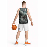 Bigfoot Loch Ness Monster UFO Believe Personalized Basketball Jersey World Cryptids Gothic Style