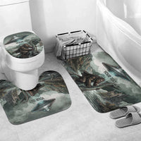 Bigfoot Loch Ness Monster UFO Believe Personalized Bathroom Set World Cryptids Gothic Style
