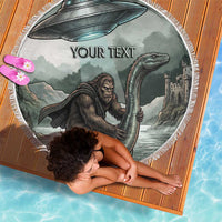 Bigfoot Loch Ness Monster UFO Believe Personalized Beach Blanket World Cryptids Gothic Style