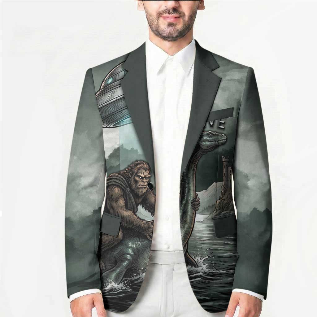 Bigfoot Loch Ness Monster UFO Believe Personalized Blazer World Cryptids Gothic Style