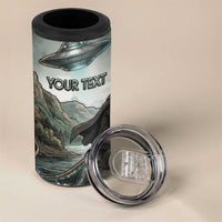 Bigfoot Loch Ness Monster UFO Believe Personalized 4 in 1 Can Cooler Tumbler World Cryptids Gothic Style