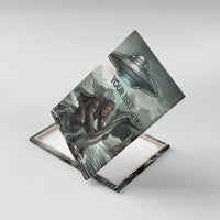Bigfoot Loch Ness Monster UFO Believe Personalized Canvas Wall Art World Cryptids Gothic Style