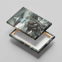 Bigfoot Loch Ness Monster UFO Believe Personalized Canvas Wall Art World Cryptids Gothic Style