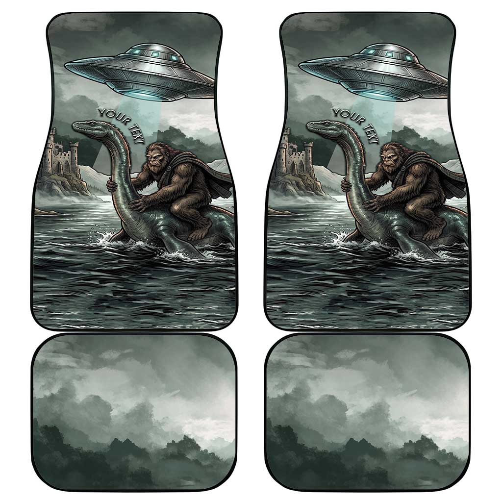 Bigfoot Loch Ness Monster UFO Believe Personalized Car Mats World Cryptids Gothic Style