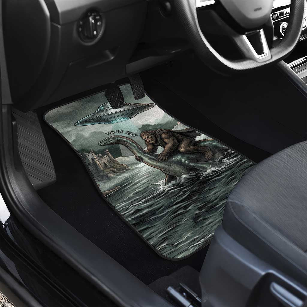 Bigfoot Loch Ness Monster UFO Believe Personalized Car Mats World Cryptids Gothic Style