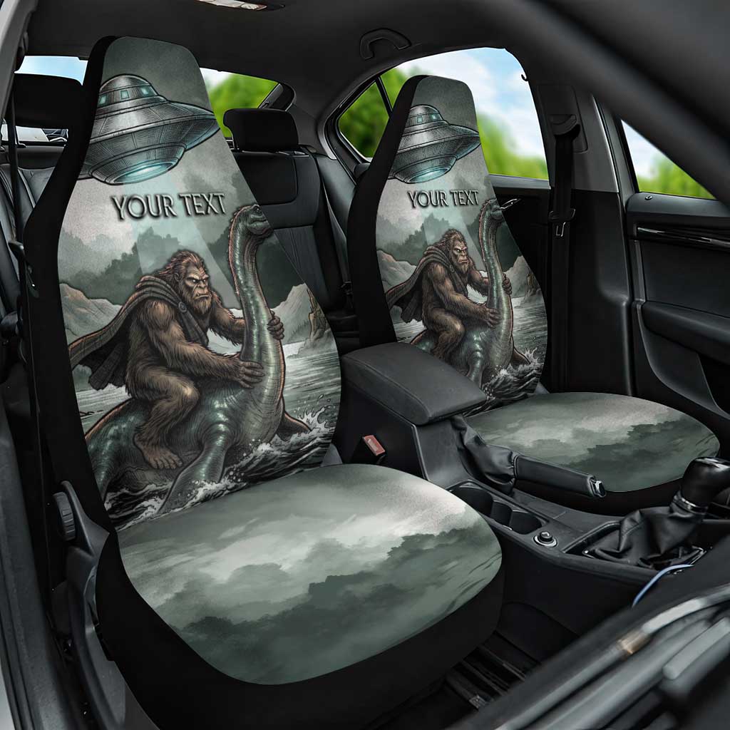 Bigfoot Loch Ness Monster UFO Believe Personalized Car Seat Cover World Cryptids Gothic Style