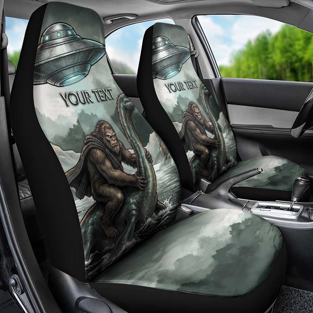Bigfoot Loch Ness Monster UFO Believe Personalized Car Seat Cover World Cryptids Gothic Style