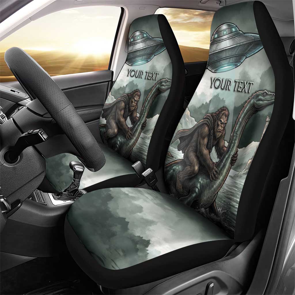 Bigfoot Loch Ness Monster UFO Believe Personalized Car Seat Cover World Cryptids Gothic Style