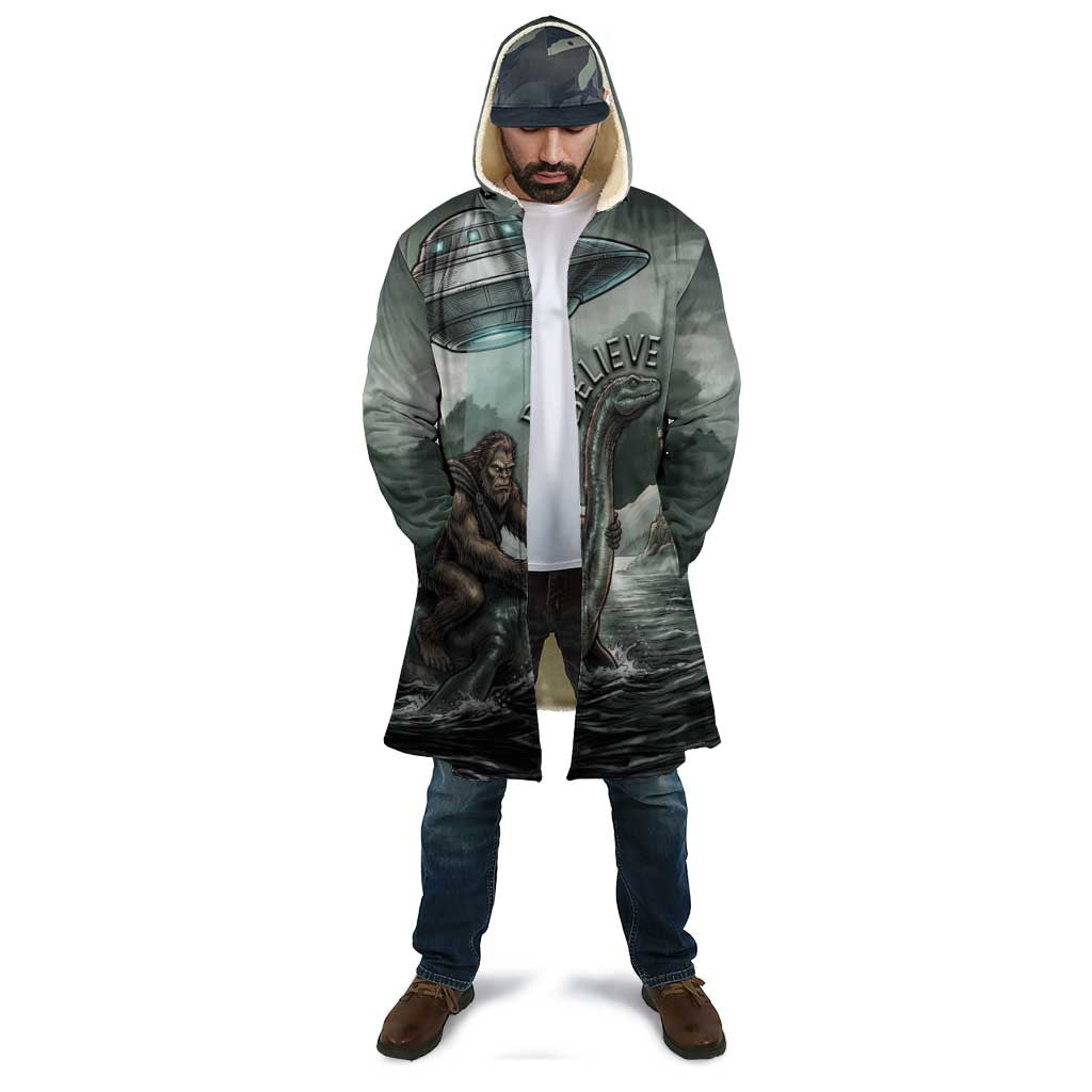 Bigfoot Loch Ness Monster UFO Believe Personalized Cloak World Cryptids Gothic Style