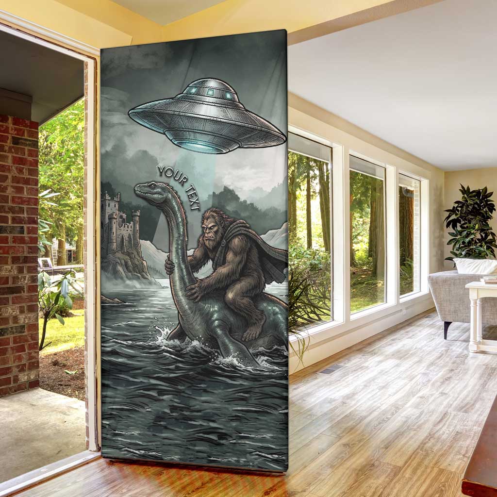 Bigfoot Loch Ness Monster UFO Believe Personalized Door Cover World Cryptids Gothic Style