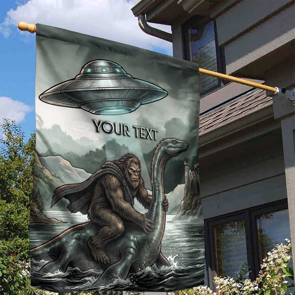 Bigfoot Loch Ness Monster UFO Believe Personalized Garden Flag World Cryptids Gothic Style
